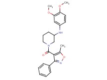 N-(3,4-dimethoxyphenyl)-1-[(5-methyl-3-phenyl-4-isoxazolyl)carbonyl]-3-piperidinamine