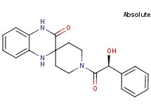 1-[(2S)-2-hydroxy-2-phenylacetyl]-1',4'-dihydro-3'H-spiro[piperidine-4,2'-quinoxalin]-3'-one