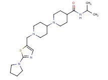N-isopropyl-1'-{[2-(1-pyrrolidinyl)-1,3-thiazol-5-yl]methyl}-1,4'-bipiperidine-4-carboxamide