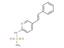 N-{5-[(E)-2-phenylvinyl]pyridin-2-yl}methanesulfonamide