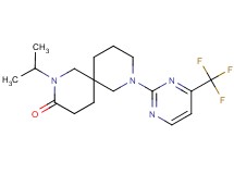 2-isopropyl-8-[4-(trifluoromethyl)-2-pyrimidinyl]-2,8-diazaspiro[5.5]undecan-3-one