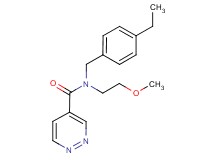 N-(4-ethylbenzyl)-N-(2-methoxyethyl)pyridazine-4-carboxamide