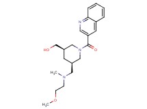 [(3R*,5R*)-5-{[(2-methoxyethyl)(methyl)amino]methyl}-1-(quinolin-3-ylcarbonyl)piperidin-3-yl]methanol
