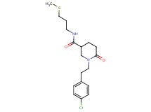 1-[2-(4-chlorophenyl)ethyl]-N-[3-(methylthio)propyl]-6-oxo-3-piperidinecarboxamide
