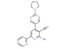 6-amino-4-(2-pyrrolidin-1-ylpyrimidin-5-yl)-2,2'-bipyridine-5-carbonitrile