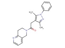 6-[(3,5-dimethyl-1-phenyl-1H-pyrazol-4-yl)acetyl]-5,6,7,8-tetrahydro-1,6-naphthyridine