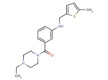 3-[(4-ethylpiperazin-1-yl)carbonyl]-N-[(5-methyl-2-thienyl)methyl]aniline