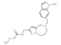 2-methoxy-N-({5-[(1-methyl-1H-indol-6-yl)methyl]-5,6,7,8-tetrahydro-4H-pyrazolo[1,5-a][1,4]diazepin-2-yl}methyl)acetamide