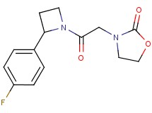 3-{2-[2-(4-fluorophenyl)azetidin-1-yl]-2-oxoethyl}-1,3-oxazolidin-2-one