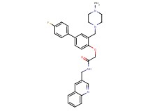 2-({4'-fluoro-3-[(4-methyl-1-piperazinyl)methyl]-4-biphenylyl}oxy)-N-(3-quinolinylmethyl)acetamide