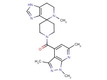 5-methyl-1'-[(1,3,6-trimethyl-1H-pyrazolo[3,4-b]pyridin-4-yl)carbonyl]-1,5,6,7-tetrahydrospiro[imidazo[4,5-c]pyridine-4,4'-piperidine]