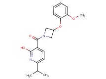 6-isopropyl-3-{[3-(2-methoxyphenoxy)-1-azetidinyl]carbonyl}-2-pyridinol
