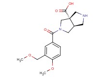 (3aS*,6aS*)-2-[4-methoxy-3-(methoxymethyl)benzoyl]hexahydropyrrolo[3,4-c]pyrrole-3a(1H)-carboxylic acid