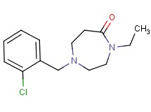 1-(2-chlorobenzyl)-4-ethyl-1,4-diazepan-5-one