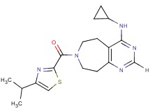 N-cyclopropyl-7-[(4-isopropyl-1,3-thiazol-2-yl)carbonyl]-6,7,8,9-tetrahydro-5H-pyrimido[4,5-d]azepin-4-amine