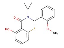 N-cyclopropyl-2-fluoro-6-hydroxy-N-(2-methoxybenzyl)benzamide