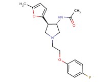 N-[(3S*,4R*)-1-[2-(4-fluorophenoxy)ethyl]-4-(5-methyl-2-furyl)pyrrolidin-3-yl]acetamide