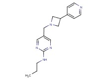 N-propyl-5-{[3-(4-pyridinyl)-1-azetidinyl]methyl}-2-pyrimidinamine