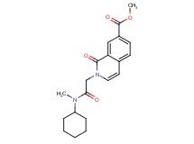 methyl 2-{2-[cyclohexyl(methyl)amino]-2-oxoethyl}-1-oxo-1,2-dihydroisoquinoline-7-carboxylate