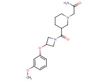 2-(3-{[3-(3-methoxyphenoxy)-1-azetidinyl]carbonyl}-1-piperidinyl)acetamide