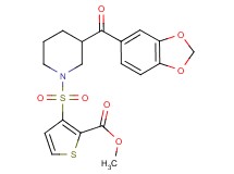 methyl 3-{[3-(1,3-benzodioxol-5-ylcarbonyl)-1-piperidinyl]sulfonyl}-2-thiophenecarboxylate