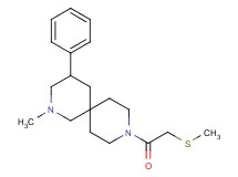 2-methyl-9-[(methylthio)acetyl]-4-phenyl-2,9-diazaspiro[5.5]undecane