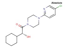 (1R)-2-[4-(5-chloro-2-pyridinyl)-1-piperazinyl]-1-cyclohexyl-2-oxoethanol