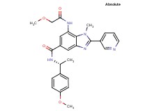 7-[(methoxyacetyl)amino]-N-[(1R)-1-(4-methoxyphenyl)ethyl]-1-methyl-2-(3-pyridinyl)-1H-benzimidazole-5-carboxamide