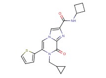 N-cyclobutyl-7-(cyclopropylmethyl)-8-oxo-6-(2-thienyl)-7,8-dihydroimidazo[1,2-a]pyrazine-2-carboxamide