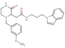 N-[3-(1H-indol-1-yl)propyl]-2-[1-(3-methoxybenzyl)-3-oxo-2-piperazinyl]acetamide
