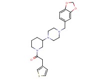 1-(1,3-benzodioxol-5-ylmethyl)-4-[1-(3-thienylacetyl)-3-piperidinyl]piperazine