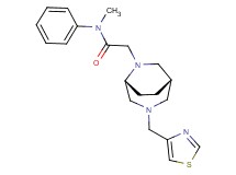 N-methyl-N-phenyl-2-[(1S*,5R*)-3-(1,3-thiazol-4-ylmethyl)-3,6-diazabicyclo[3.2.2]non-6-yl]acetamide