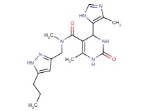 N,6-dimethyl-4-(4-methyl-1H-imidazol-5-yl)-2-oxo-N-[(5-propyl-1H-pyrazol-3-yl)methyl]-1,2,3,4-tetrahydropyrimidine-5-carboxamide