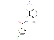 5-chloro-N-[(3-methyl-5,6,7,8-tetrahydro-2,7-naphthyridin-4-yl)methyl]-2-thiophenecarboxamide