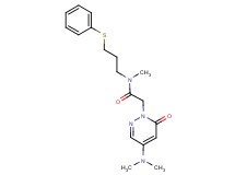 2-[4-(dimethylamino)-6-oxo-1(6H)-pyridazinyl]-N-methyl-N-[3-(phenylthio)propyl]acetamide