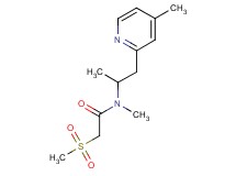 N-methyl-N-[1-methyl-2-(4-methylpyridin-2-yl)ethyl]-2-(methylsulfonyl)acetamide