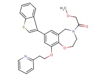 7-(1-benzothien-3-yl)-4-(methoxyacetyl)-9-[2-(2-pyridinyl)ethoxy]-2,3,4,5-tetrahydro-1,4-benzoxazepine
