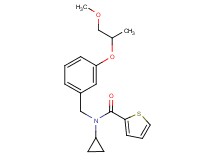 N-cyclopropyl-N-[3-(2-methoxy-1-methylethoxy)benzyl]-2-thiophenecarboxamide