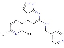 4-(2,6-dimethylpyridin-3-yl)-N-(pyridin-4-ylmethyl)-1H-pyrrolo[2,3-b]pyridin-6-amine