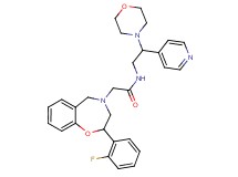 2-[2-(2-fluorophenyl)-2,3-dihydro-1,4-benzoxazepin-4(5H)-yl]-N-[2-(4-morpholinyl)-2-(4-pyridinyl)ethyl]acetamide