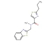 N-(1,3-benzothiazol-2-ylmethyl)-N-methyl-2-propyl-1,3-thiazole-4-carboxamide