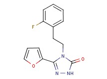 4-[2-(2-fluorophenyl)ethyl]-5-(2-furyl)-2,4-dihydro-3H-1,2,4-triazol-3-one