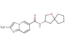 2-methyl-N-1-oxaspiro[4.4]non-3-ylimidazo[1,2-a]pyridine-6-carboxamide
