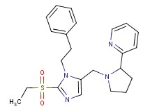 2-(1-{[2-(ethylsulfonyl)-1-(2-phenylethyl)-1H-imidazol-5-yl]methyl}-2-pyrrolidinyl)pyridine