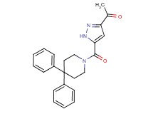 1-{5-[(4,4-diphenylpiperidin-1-yl)carbonyl]-1H-pyrazol-3-yl}ethanone