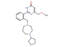 2-{2-[(4-cyclopentyl-1,4-diazepan-1-yl)methyl]phenyl}-6-(methoxymethyl)pyrimidin-4(3H)-one