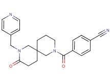 4-{[9-oxo-8-(pyridin-4-ylmethyl)-2,8-diazaspiro[5.5]undec-2-yl]carbonyl}benzonitrile