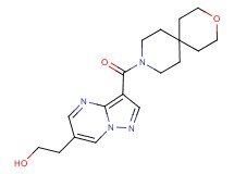 2-[3-(3-oxa-9-azaspiro[5.5]undec-9-ylcarbonyl)pyrazolo[1,5-a]pyrimidin-6-yl]ethanol