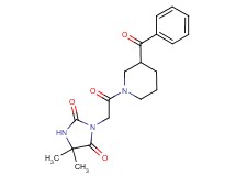 3-[2-(3-benzoyl-1-piperidinyl)-2-oxoethyl]-5,5-dimethyl-2,4-imidazolidinedione