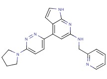 N-(pyridin-2-ylmethyl)-4-(6-pyrrolidin-1-ylpyridazin-3-yl)-1H-pyrrolo[2,3-b]pyridin-6-amine